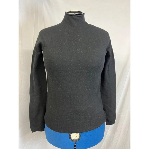 Lanpulux Sweaters - Lanpulux Luxury Knit Black Sweater Wool Woman’s Small NWT